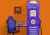 Plastiko - Plastiko Gasoline Station Wardrobe with desk Blue - Mari Kali Stores Cyprus
